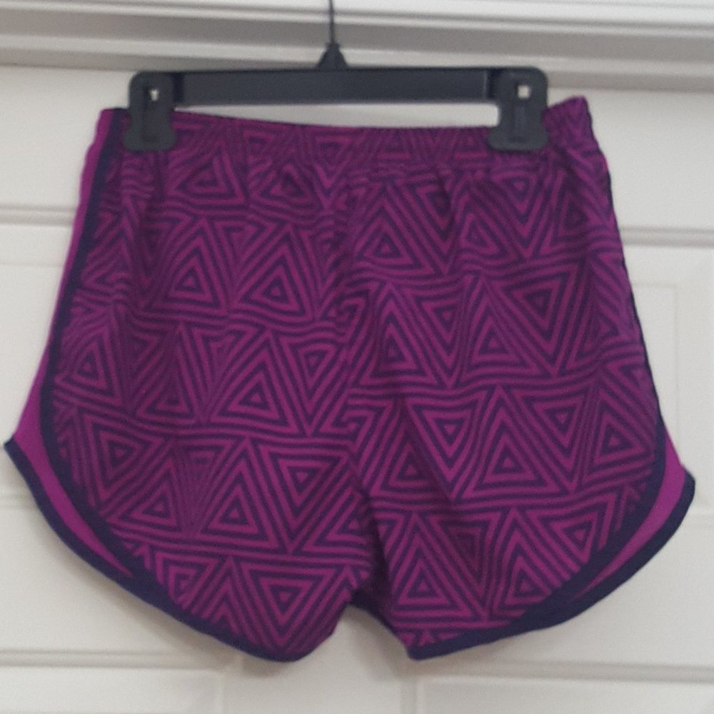 Nike Purple Geometric Athletic Shorts - Picture 2 of 7